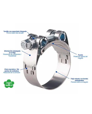 comprar Abrazadera Inox Torro 	070-090-1274 W4 de NORMA - Abrazaderas, grapas y bridas comprar Abrazadera Inox Torro 	070-090-1274 W4 de NORMA - Abrazaderas, grapas y bridas