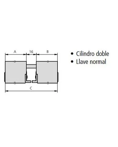 comprar Cilindro doble 5964-2525/4 25+25:66 L.Niquel. CVL de CVL - Cilindros comprar Cilindro doble 5964-2525/4 25+25:66 L.Niquel. CVL de CVL - Cilindros
