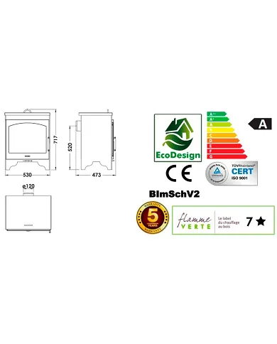 comprar Estufa de leña Oslo 8Kw. Panadero de - Estufas y calderas de leña