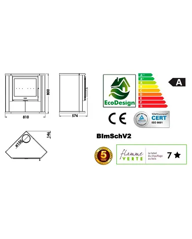 comprar Estufa de leña Sintra Rincón 7Kw. Panadero de - Estufas y calderas de leña