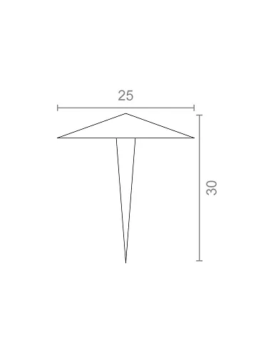 comprar Clavo Negro Piramide Cl3 (30X30mm) Ref. 11729 Micel de MICEL - Oulet
