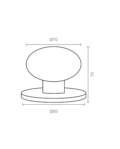 comprar Pomo Niquel Satinado Puerta Aros Ref. 10002 Micel de MICEL - Oulet