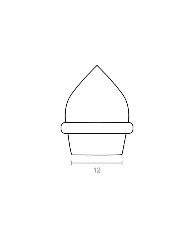 comprar Remate Piña Cromo Brillo Plástico 12mm Ref. 73331 Micel de MICEL - Oulet