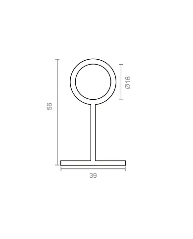 comprar Soporte Central Niquel Tubo Redondo 16mm Ref. 71161 Micel de MICEL - Oulet