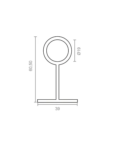 comprar Soporte Cerrado Niquel Tubo Redondo 19mm Ref. 72191 Micel de MICEL - Oulet