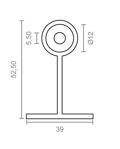 comprar Soporte Cerrado Niquel Tubo Redondo 12mm Ref. 72121 Micel de MICEL - Oulet