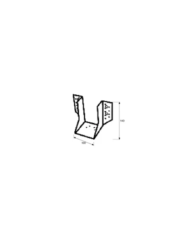 comprar Soporte Viga Abierto Zincado 100X140mm Ref. 39163 Micel de MICEL - Oulet