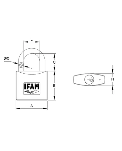 comprar Candado arco normal. 4500\45 Z-45 IFAM de IFAM - Candados comprar Candado arco normal. 4500\45 Z-45 IFAM de IFAM - Candados