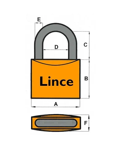 comprar Candado tradicional de Latón Arco largo 40mm Serie 300. 300/30 Lince de LINCE - Candados comprar Candado tradicional de Latón Arco largo 40mm Serie 300. 300/30 Lince de LINCE - Candados
