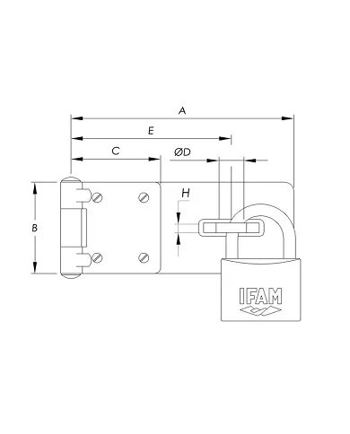 comprar Portacandado Serie PC. 410 IFAM de IFAM - Candados