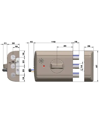 comprar Cerrojo electrónico invisible Supratronik plato o blanco. 4940 Lince de LINCE - Cerraduras sobreponer comprar Cerrojo electrónico invisible Supratronik plato o blanco. 4940 Lince de LINCE - Cerraduras sobreponer