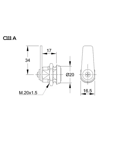 comprar 1 Cerradura C111-A IFAM (venta en Packs de 20 uds) de IFAM - Cerraduras sobreponer comprar 1 Cerradura C111-A IFAM (venta en Packs de 20 uds) de IFAM - Cerraduras sobreponer
