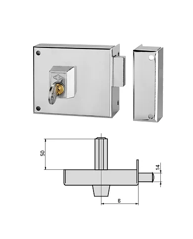 comprar Cerradura Sobreponer 56BR Cilindro perfil. CVL de CVL - Cerraduras sobreponer comprar Cerradura Sobreponer 56BR Cilindro perfil. CVL de CVL - Cerraduras sobreponer