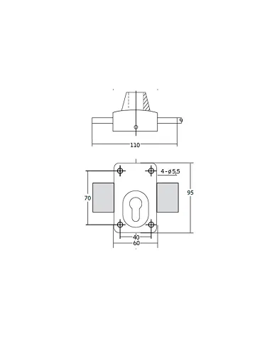 comprar Cerrojo Palanca X5 sin cilindro (para europerfil). 026000 IFAM de IFAM - Cerraduras sobreponer comprar Cerrojo Palanca X5 sin cilindro (para europerfil). 026000 IFAM de IFAM - Cerraduras sobreponer