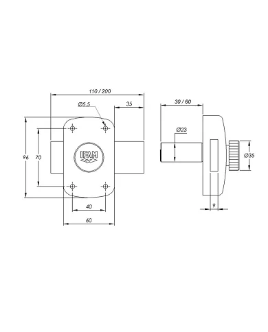 comprar Cerrojo B5 con cilindro latonado. 025350 IFAM de IFAM - Cerraduras sobreponer comprar Cerrojo B5 con cilindro latonado. 025350 IFAM de IFAM - Cerraduras sobreponer