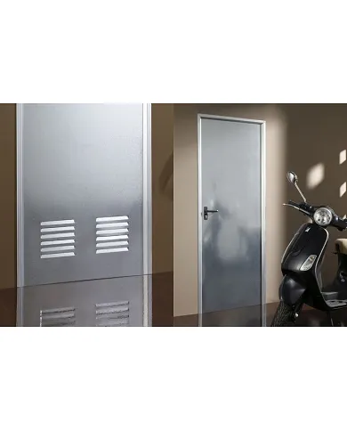 comprar Puerta de trastero galvanizada y ensamblada. 990x1800 Izquierda con ventilación. Puertas Alvarez de Puertas Alvarez - Puertas trastero