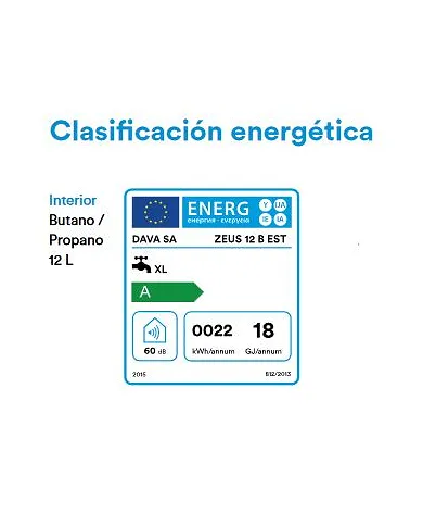 comprar Calentador estanco butano Zeus 12l + kit ecacuación davasa. Dava de DAVA - Canalizacion Caldera Calentado