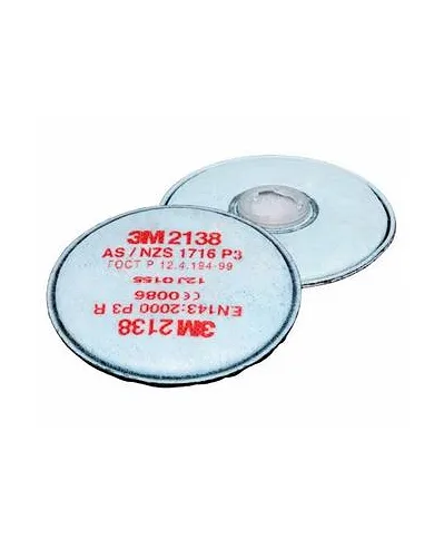 comprar 1 Filtro de partículas 2138 P3 Vo Ga para mascara 6200 y 6800. 3M de 3M - Respiratoria