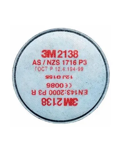 comprar 1 Filtro de partículas 2138 P3 Vo Ga para mascara 6200 y 6800. 3M de 3M - Respiratoria