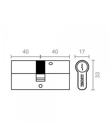 comprar Cilindro Niquel Seguridad L15 40X40mm Ref. 13038 Micel de MICEL - Oulet comprar Cilindro Niquel Seguridad L15 40X40mm Ref. 13038 Micel de MICEL - Oulet