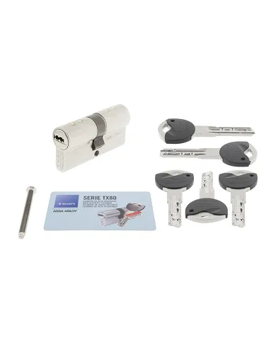 comprar Cilindro TX80 30X30 Latón con 5 llaves. TX853030L Tesa de TESA - Cilindros comprar Cilindro TX80 30X30 Latón con 5 llaves. TX853030L Tesa de TESA - Cilindros