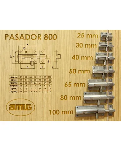 comprar 1 Pasador inox 30mm. Mod 800 Amig de AMIG - Pernios, bisagras y pasadores