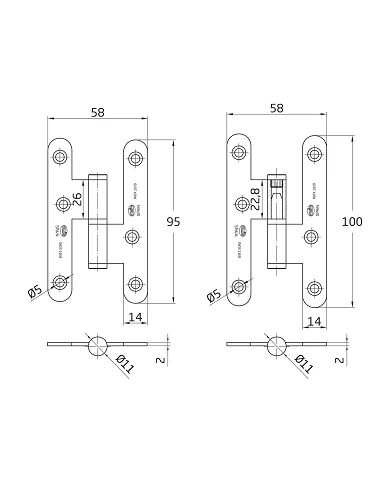 comprar 1 Pernio inox 18/8 100mm Derecha. Mod 409 Amig de AMIG - Pernios, bisagras y pasadores comprar 1 Pernio inox 18/8 100mm Derecha. Mod 409 Amig de AMIG - Pernios, bisagras y pasadores