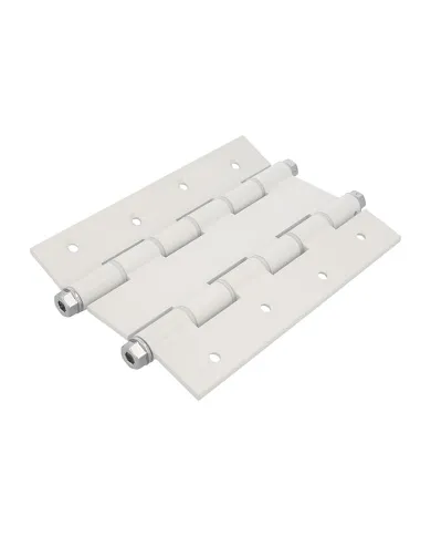 comprar 1 Bisagra doble acción aluminio blanca 180mm Canto cuadrado con remate. Mod. 3035 Amig de AMIG - Pernios, bisagras y pasadores