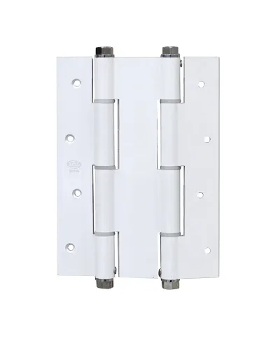 comprar 1 Bisagra doble acción aluminio blanca 180mm Canto cuadrado con remate. Mod. 3035 Amig de AMIG - Pernios, bisagras y pasadores