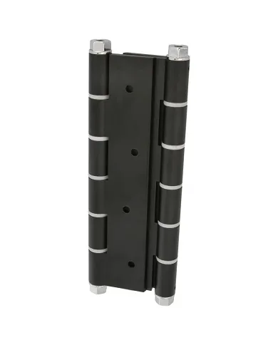 comprar 1 Bisagra doble acción aluminio negra 180mm Canto cuadrado con remate. Mod. 3035 Amig de AMIG - Pernios, bisagras y pasadores