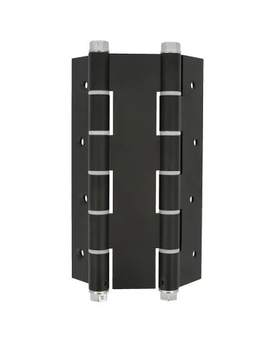 comprar 1 Bisagra doble acción aluminio negra 180mm Canto cuadrado con remate. Mod. 3035 Amig de AMIG - Pernios, bisagras y pasadores