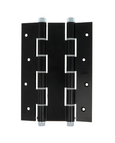 comprar 1 Bisagra doble acción aluminio negra 180mm Canto cuadrado con remate. Mod. 3035 Amig de AMIG - Pernios, bisagras y pasadores