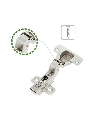 comprar 1 Bisagra super acodada de acero niquelado Ø35mm Apertura rápida. Mod 4200 Amig de AMIG - Pernios, bisagras y pasadores