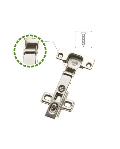 comprar 1 Bisagra cazoleta recta de acero niquelado con pestillo de apertura rápida Ø35mm. Mod 4000 Amig de AMIG - Pernios, bisagras y pasadores