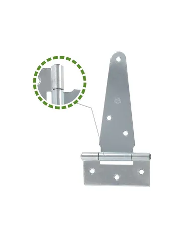 comprar 1 Bisagra en T acero zincado. Para puerta lisa 100mm. Mod 550 Amig de AMIG - Pernios, bisagras y pasadores