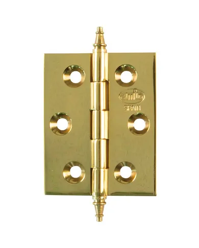comprar 1 Bisagra fija latón pulido 70x50mm Canto cuadrado con remate. Mod 1003 Amig de AMIG - Pernios, bisagras y pasadores