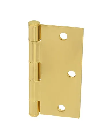 comprar 1 par de Bisagras cuadradas acero latonado barnizado 63x63mm Ø6mm Canto cuadrado sin remate. Mod 1010 Amig de AMIG - Pernios, bisagras y pasadores