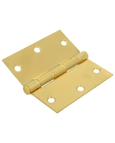 comprar 1 par de Bisagras cuadradas acero latonado barnizado 101x101mm Ø6mm Canto cuadrado sin remate. Mod 1010 Amig de AMIG - Pernios, bisagras y pasadores