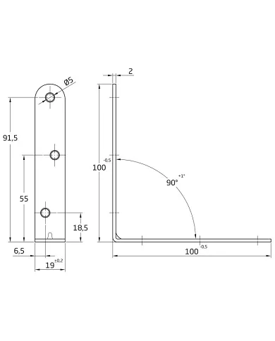 comprar Ángulo de acero bicromatado 100x19x2mm. Mod.3 Amig de AMIG - Soportes, ángulos y palomillas comprar Ángulo de acero bicromatado 100x19x2mm. Mod.3 Amig de AMIG - Soportes, ángulos y palomillas