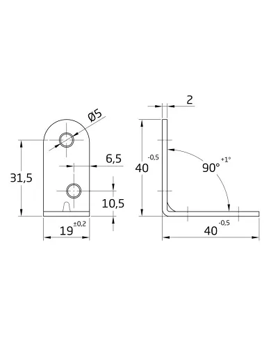comprar Ángulo de acero bicromatado 40x19x2mm. Mod.3 Amig de AMIG - Soportes, ángulos y palomillas comprar Ángulo de acero bicromatado 40x19x2mm. Mod.3 Amig de AMIG - Soportes, ángulos y palomillas