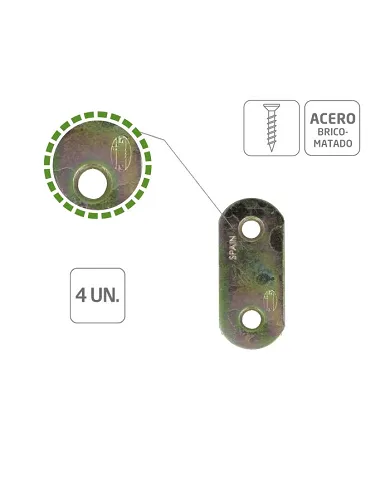 comprar 1 Placa de acero bicromatado 40x16mm con canto redondo. Mod. 2 Amig de AMIG - Soportes, ángulos y palomillas comprar 1 Placa de acero bicromatado 40x16mm con canto redondo. Mod. 2 Amig de AMIG - Soportes, ángulos y palomillas