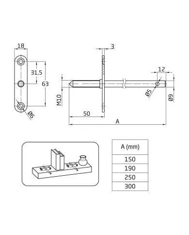 comprar 1 Soporte oculto en acero 150mm. Mod. 20 de AMIG - Soportes, ángulos y palomillas comprar 1 Soporte oculto en acero 150mm. Mod. 20 de AMIG - Soportes, ángulos y palomillas