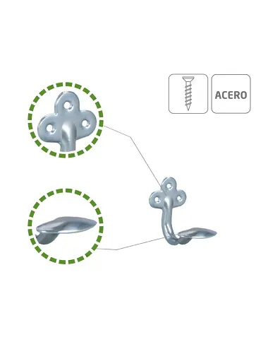 comprar 1 Colgador de acero Ø5x20mm. Mod. 160 de AMIG - Soportes, ángulos y palomillas comprar 1 Colgador de acero Ø5x20mm. Mod. 160 de AMIG - Soportes, ángulos y palomillas
