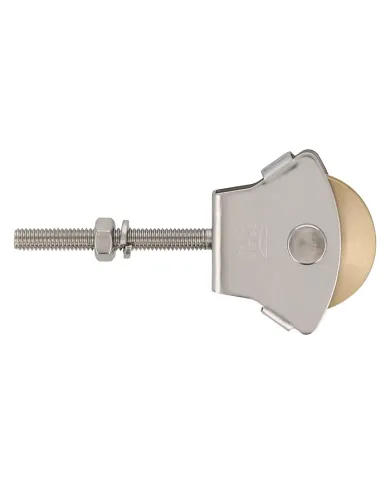 comprar Polea para tendederos inox y roldana de latón Ø39mm M6 x 50mm con tornillo y sin guías. Mod. 23 de AMIG - Accesorios