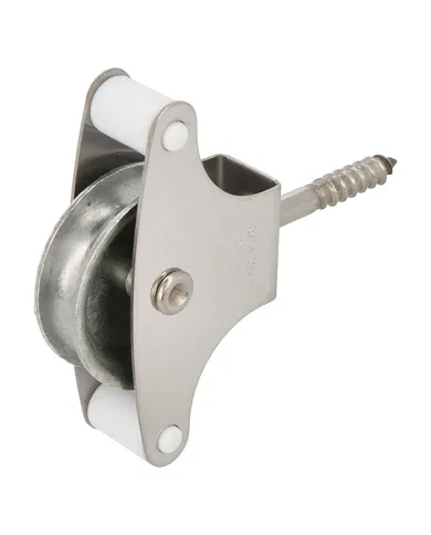 comprar Polea para tendederos inox y roldana metálica Ø39mm con tirafondos y guias. Mod. 21 de AMIG - Cerrajería y herrajes