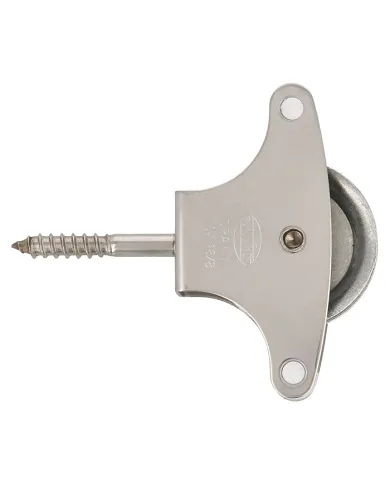 comprar Polea para tendederos inox y roldana metálica Ø39mm con tirafondos y guias. Mod. 21 de AMIG - Cerrajería y herrajes