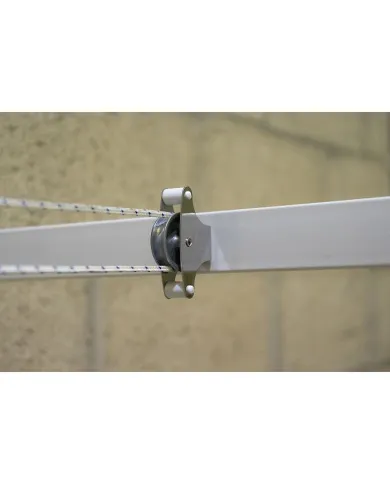 comprar Polea para tendederos inox y roldana metálica Ø39mm M6 x 60mm con tornillo y guias. Mod. 22 de AMIG - Accesorios