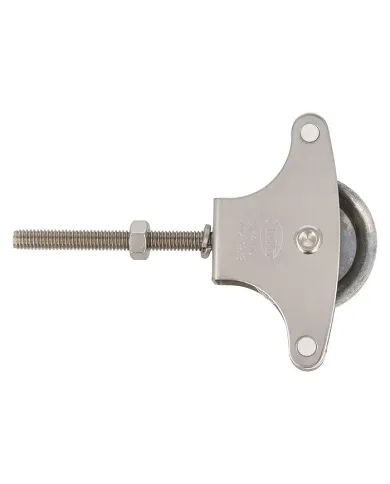 comprar Polea para tendederos inox y roldana metálica Ø39mm M6 x 60mm con tornillo y guias. Mod. 22 de AMIG - Accesorios