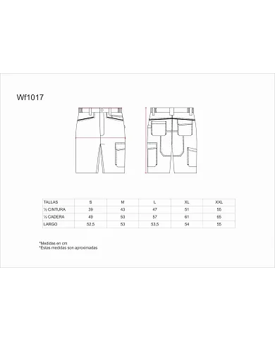 comprar Bermuda modelo Future. WF1017 Workteam de WORKTEAM - Bermudas