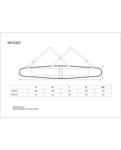 comprar Faja protección lumbar con tirantes regulables. WFA302 Workteam de WORKTEAM - Protecciones
